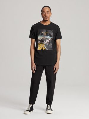 Polo krekls ar apdruku Diverse melns