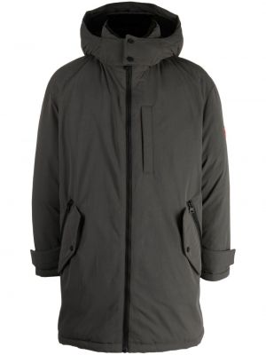 Kabát na zip s kapucí Hugo šedý