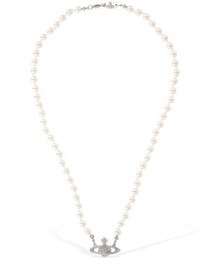 Collar con perlas Vivienne Westwood plateado