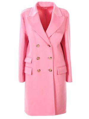 Шерстяное пальто Ermanno Scervino розовое