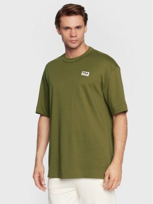 Oversize тениска Fila зелено