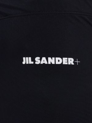 Leggings de tela jersey Jil Sander negro