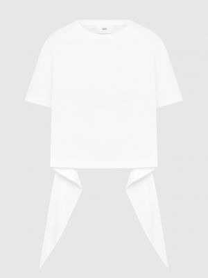 Асимметричная футболка Solotre белая
