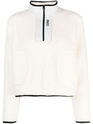 Flisas džemperis su gobtuvu su užtrauktuku Colmar balta