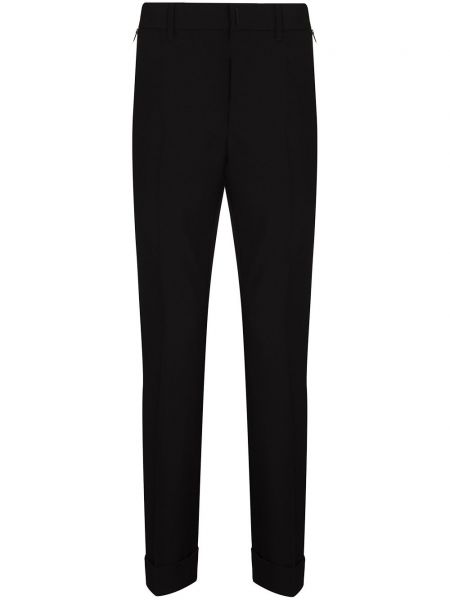 Slim fit vlnené priliehavé nohavice Givenchy čierna