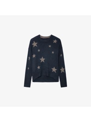 Кашемировый свитер свободного кроя со звездочками Zadig&voltaire