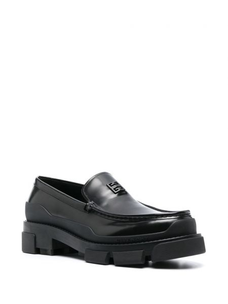 Chunky kožené loafers Givenchy černé