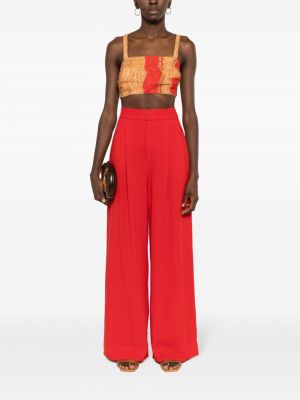 Spodnie plisowane Lenny Niemeyer czerwone