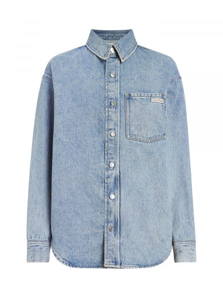 Denimjakke Calvin Klein Jeans blå