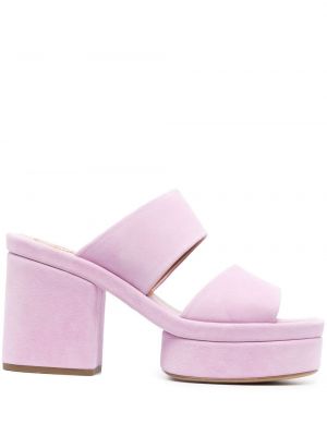 Semišové sandále Chloé fialová