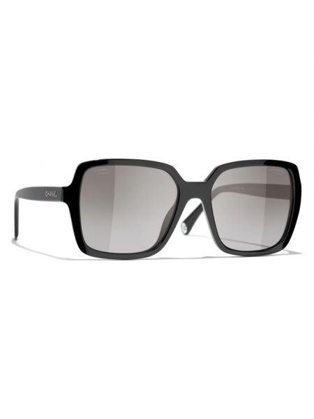 Okulary przeciwsłoneczne skórzane Chanel