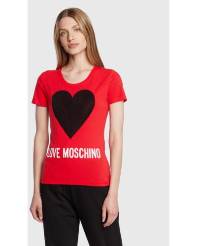 Koszulka Love Moschino czerwona