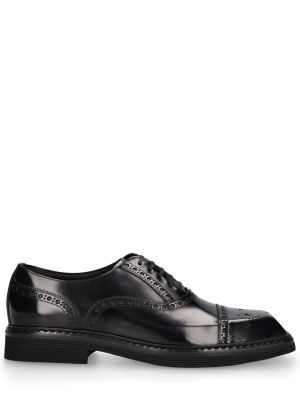 Derby cipele s vezicama s čipkom Dolce & Gabbana crna