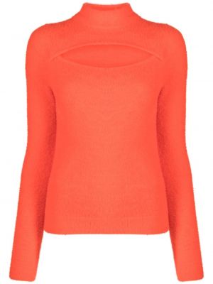 Fleecový sveter Marant Etoile oranžová