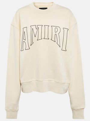 Jersey sweatshirt aus baumwoll Amiri beige