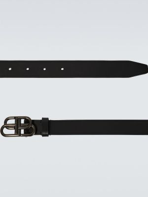 Cinturón de cuero Balenciaga negro
