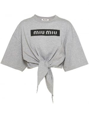 T-shirt Miu Miu grå