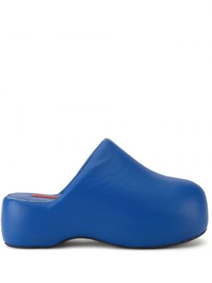 Papuci tip mules cu platformă Simon Miller albastru