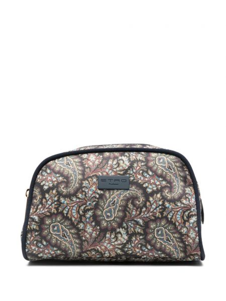 Blomstret taske med print Etro sort