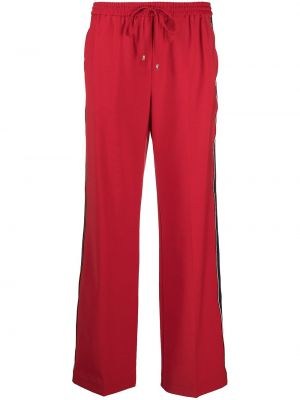 Pantalones de chándal a rayas Tommy Hilfiger rojo