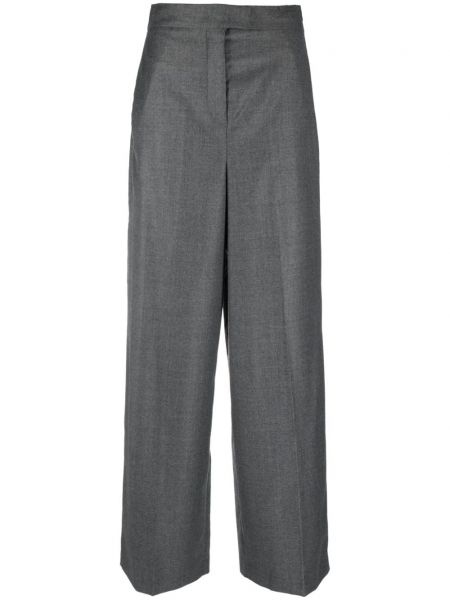 Volnene hlače Fendi siva