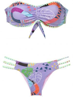 Abstrakter bikini Brigitte lila