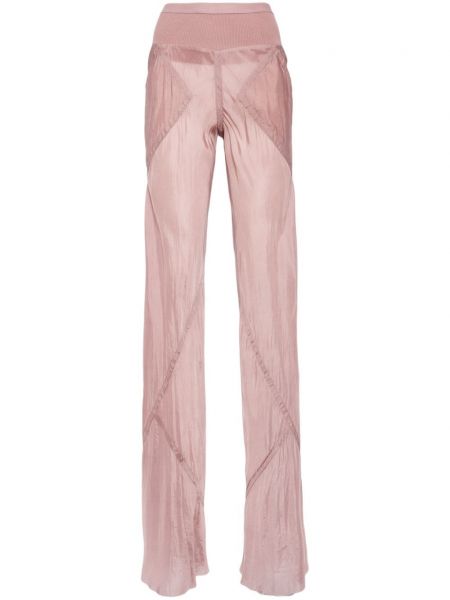 Rovné kalhoty Rick Owens růžové