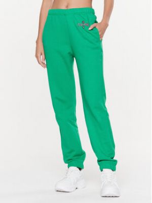 Priliehavé teplákové nohavice Chiara Ferragni zelená