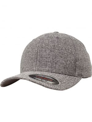 Меланж шапка с козирки Flexfit сиво