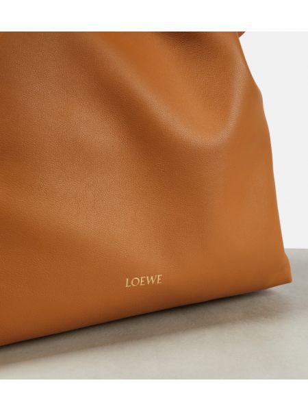 Iš natūralios odos vakarinė rankinė Loewe ruda