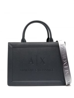 Nákupná taška Armani Exchange sivá