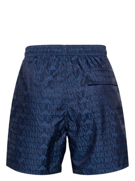 Shorts à imprimé Emporio Armani bleu