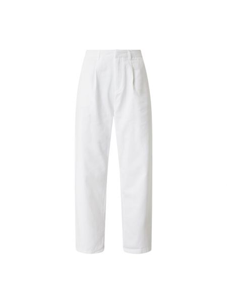 Spodnie z wysokim stanem Brixton, biały