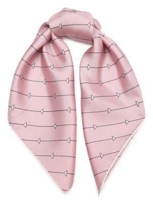 Шелковый платок Prada розовый