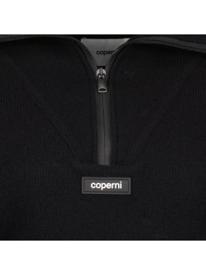 Jersey cuello alto con cremallera Coperni negro