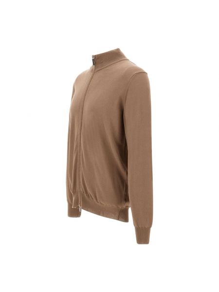 Cárdigan de algodón de tela jersey Kangra marrón