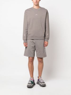 Shorts de sport à imprimé A-cold-wall* gris