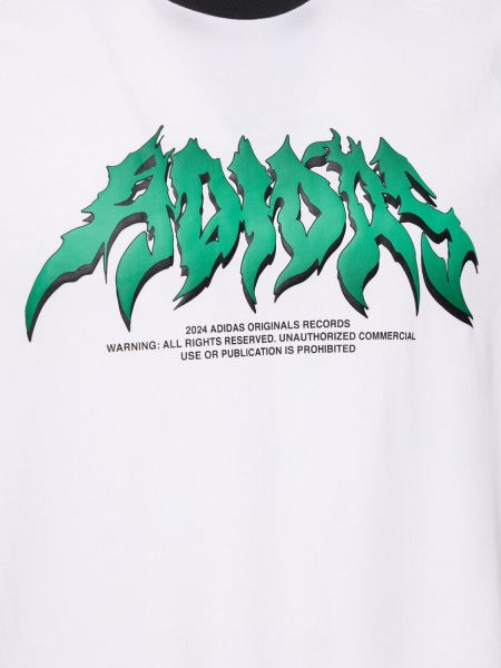 T-shirt aus baumwoll Adidas Originals weiß