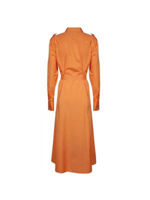 Sukienka długa Dsquared2 pomarańczowa