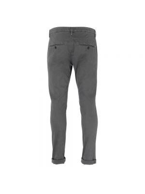 Pantalones slim fit de algodón Dondup gris
