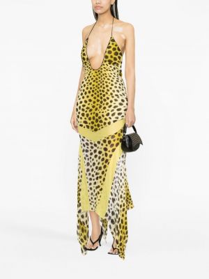 Abendkleid mit print mit leopardenmuster The Attico