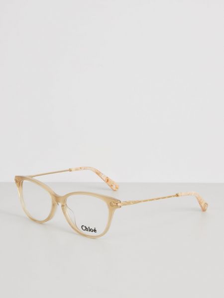 Okulary Chloé Eyewear beżowe