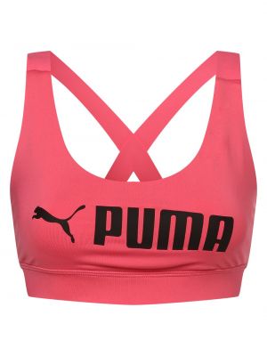 Puma - Damski biustonosz sportowy – z wypełnieniem, wyrazisty róż