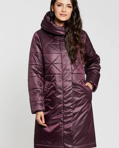 Утепленная демисезонная куртка D`imma фиолетовая