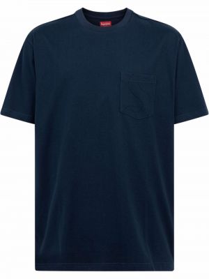 T-shirt mit taschen Supreme blau