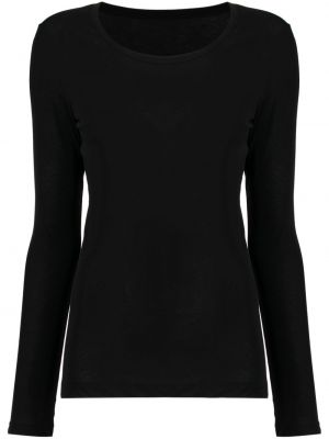 Černé bavlněné tričko Yohji Yamamoto