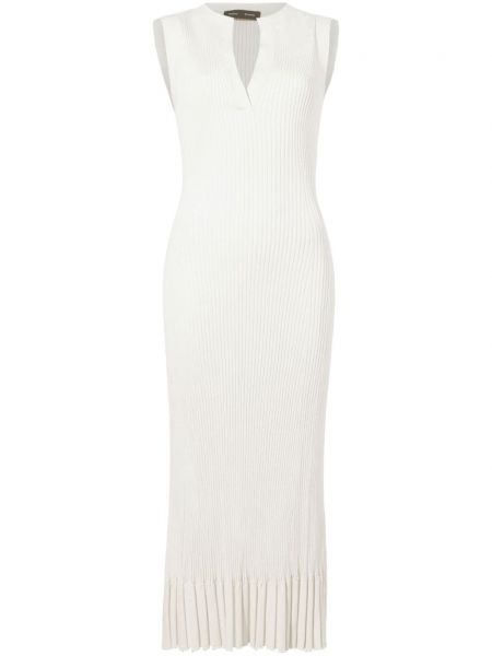 Svilena ravna haljina Proenza Schouler bijela