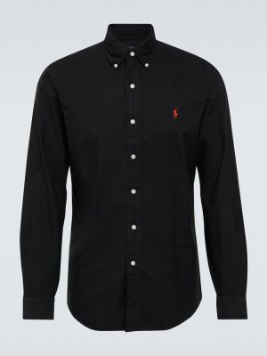 Koszula bawełniana Polo Ralph Lauren czarna