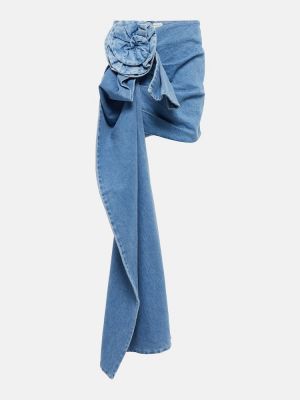 Spódnica jeansowa bawełniane Magda Butrym - niebieski