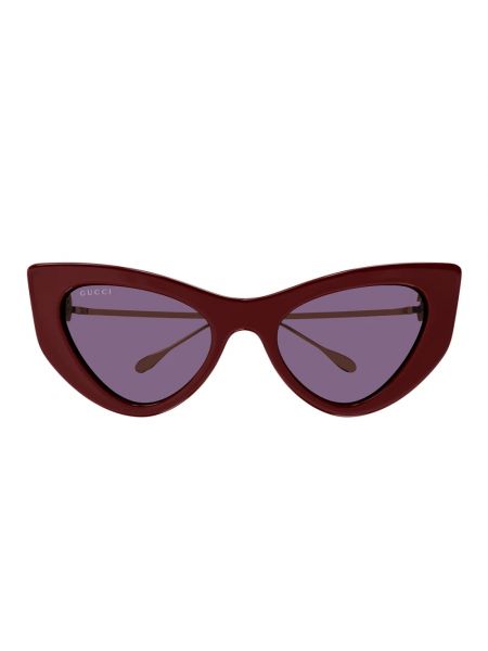 Okulary przeciwsłoneczne bez obcasa Gucci czerwone